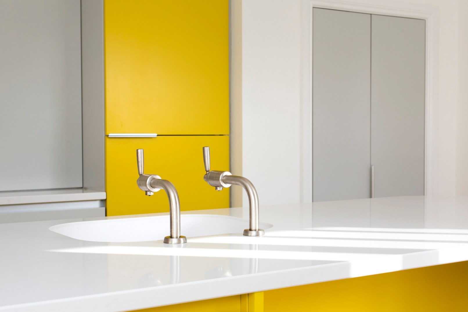 Church Lane Cottage, Hutton Buscel, Scarborough. Contemporary re-modelling and extension to Grade II listed cottage. Kitchen Detail