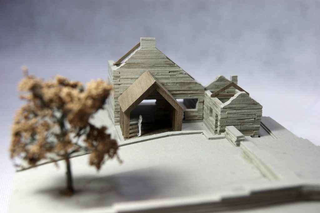 East Ayrlow Banks, Leyburn, North Yorkshire. Side Extension Model View