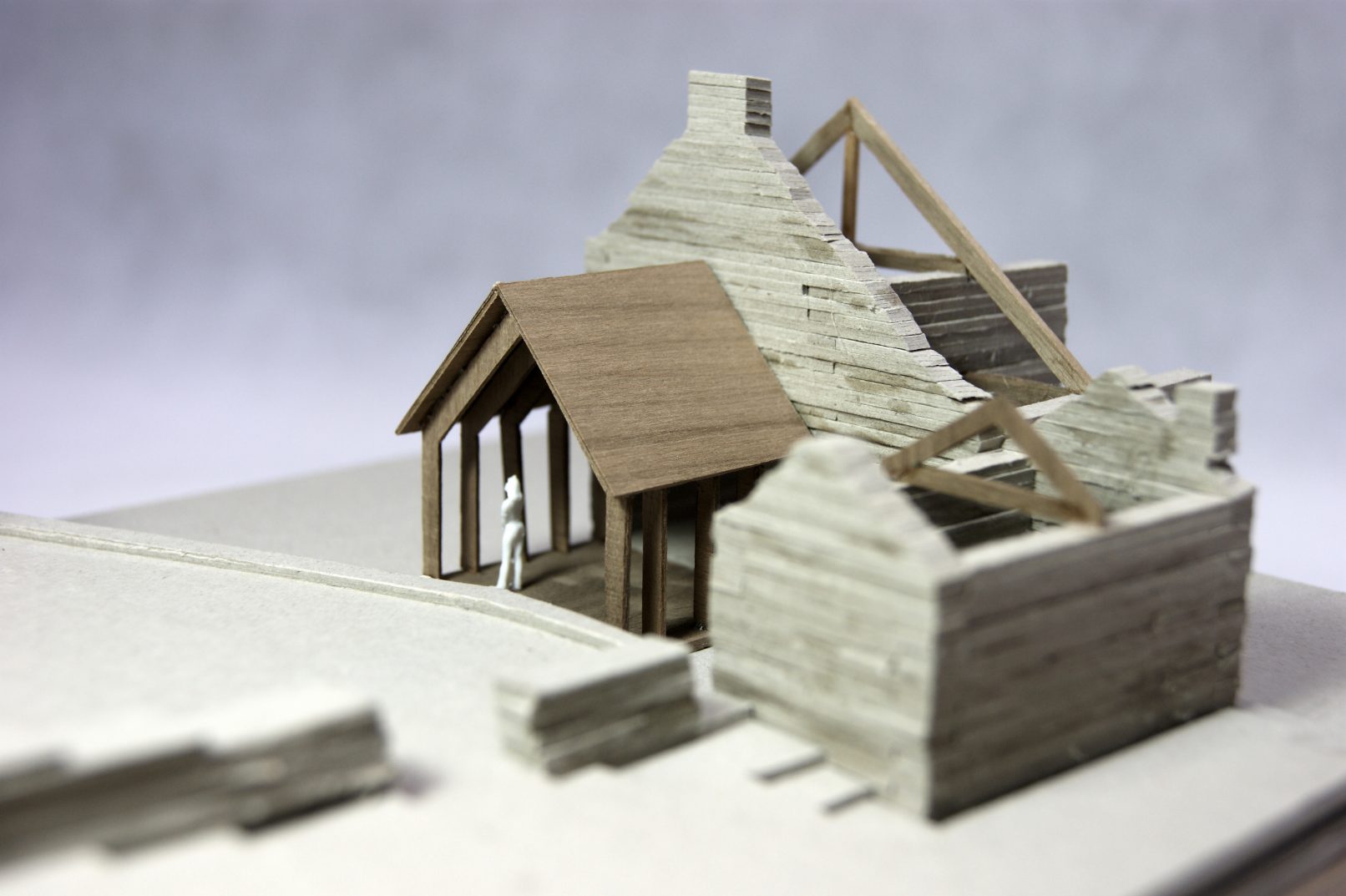 East Ayrlow Banks, Leyburn, North Yorkshire. Side Extension Model View