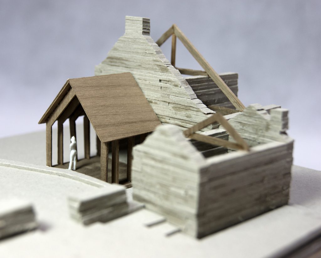 East Ayrlow Banks, Leyburn, North Yorkshire. Side Extension Model View