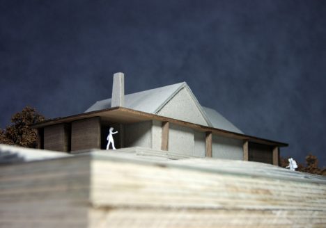 Australia House, Whitby, North Yorkshire. Isometric View of Model