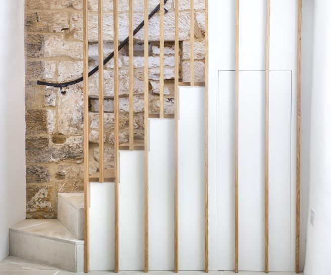 Ocean View, Robin Hood's Bay. Bespoke joinery stair