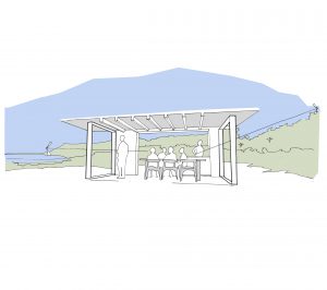 Charity, Robin Hood's Bay, North York Moors National Park. Dining Room Concept Sketch