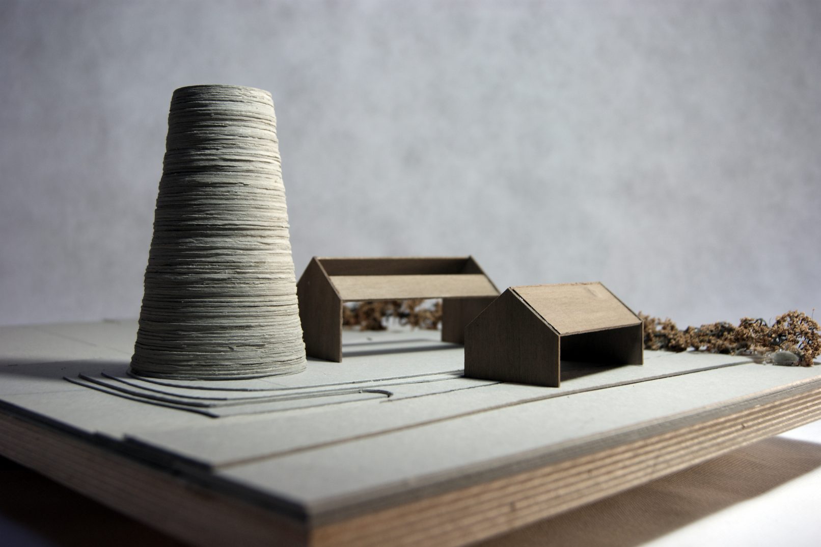 The Old Windmill, York. Rear model shot