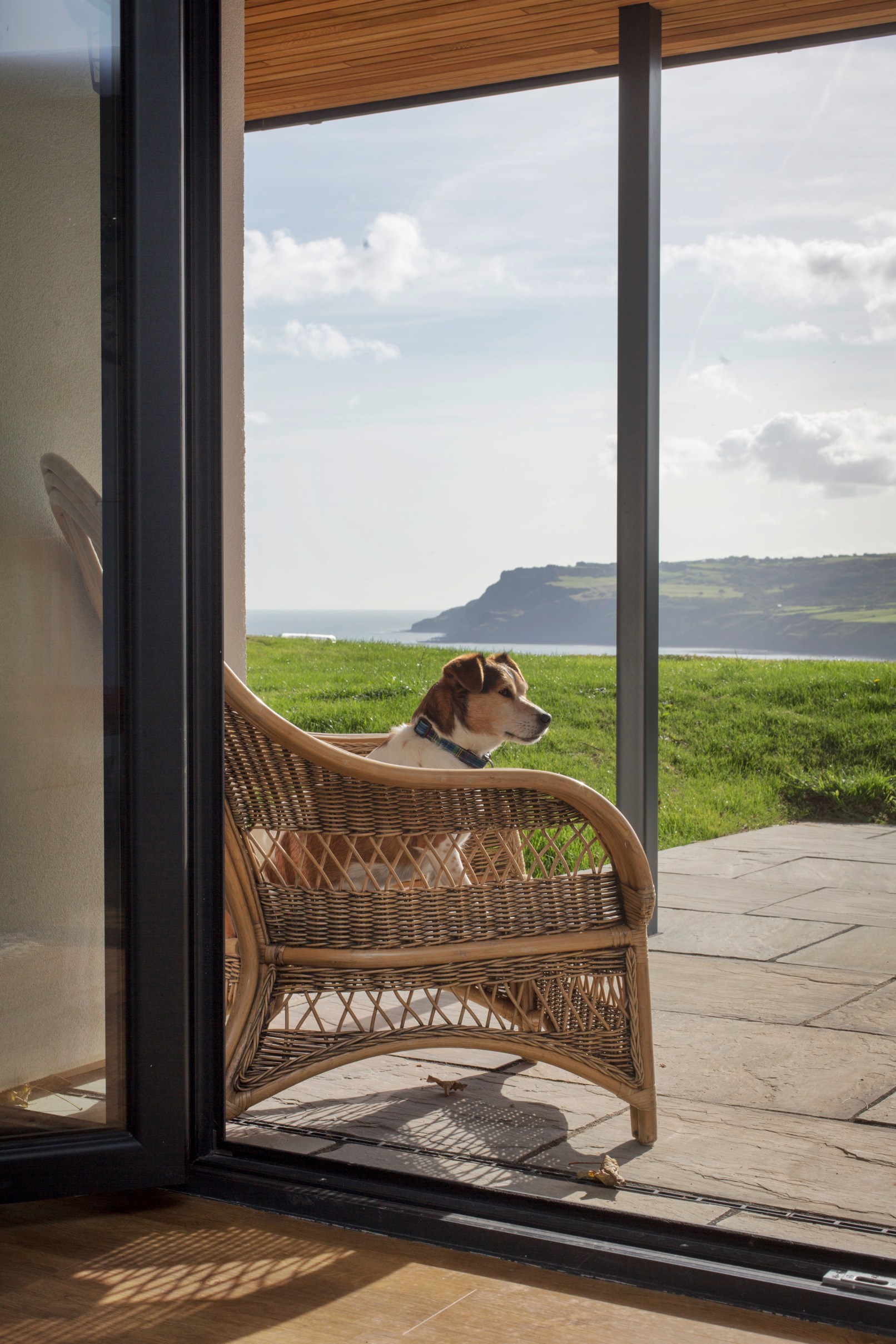 Charity, Robin Hood's Bay, North York Moors National Park. View from link building.