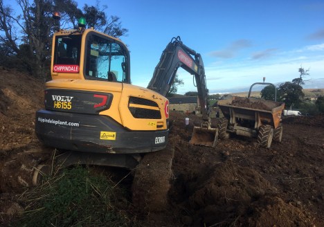 Forest Lodge Farm, Castleton. Site Works Commence