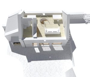 Forest Lodge Farm, Castleton. Cart Shed model FF