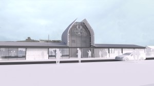 Whitby Lobster Hatchery, Whitby. Street View of Proposed Scheme