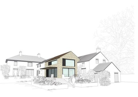 St Oswald's House, Hotham. Perspective View.