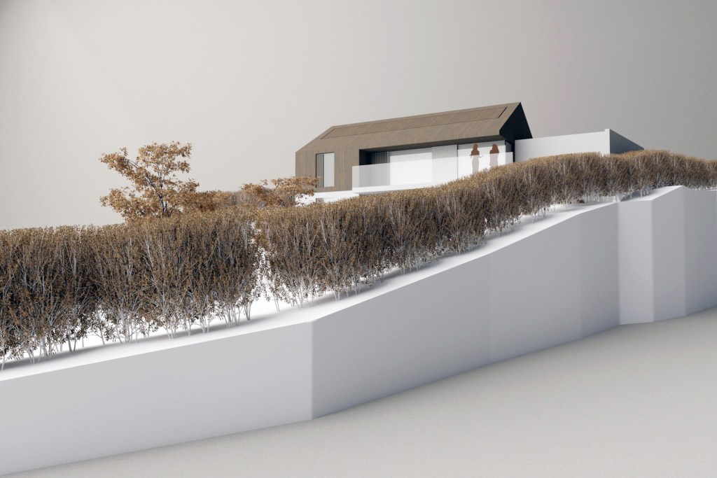 Braemore, Robin Hood's Bay. Replacement Dwelling - Concept Model Rear View 2