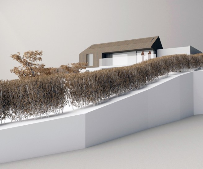 Braemore, Robin Hood's Bay. Replacement Dwelling - Concept Model Rear View 2