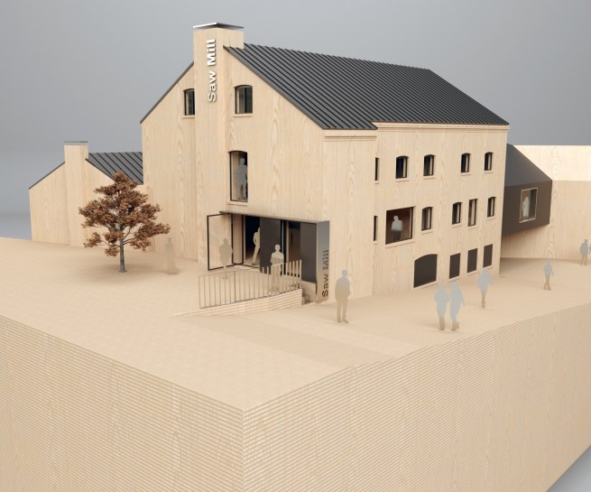 Victoria Mill, Bridlington. Model View