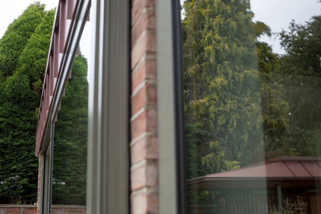 5 Church Lane, York. Contemporary rear extension & garden folly. View of rear extension details.
