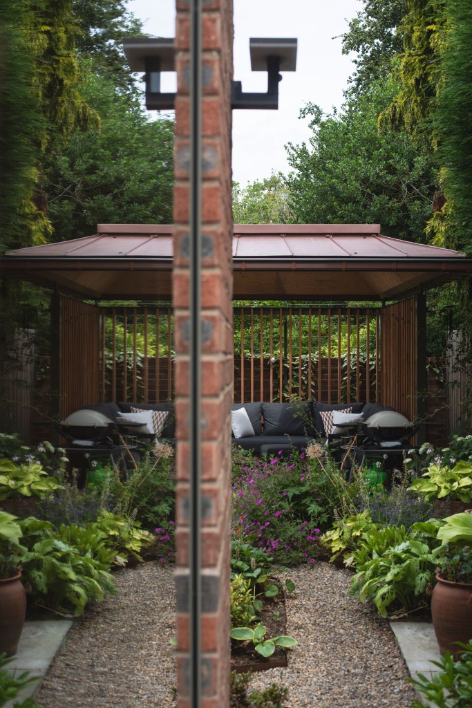 5 Church Lane, York. Contemporary rear extension & garden folly. View of rear extension details.